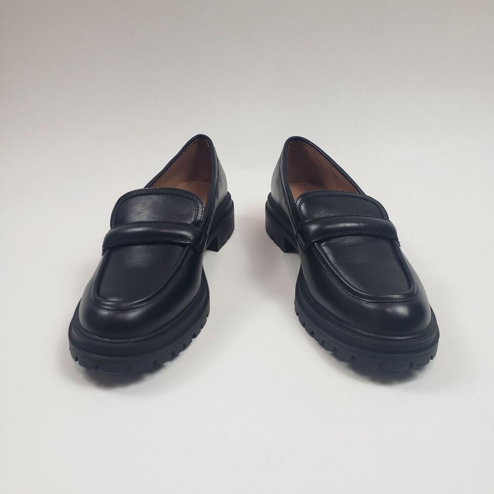 Madewell The Bradley Lugsole Loafer in Leather Women's 9.5M True Black Leather - Picture 2 of 16